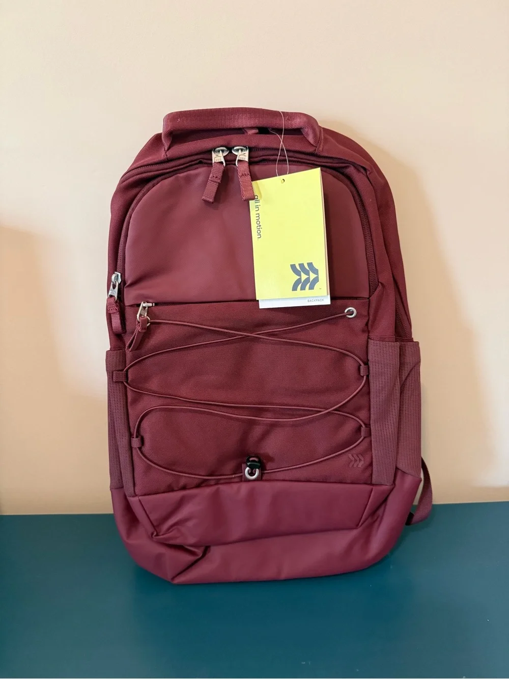 All In Motion Maroon Everyday Backpack - Comfortable Carry